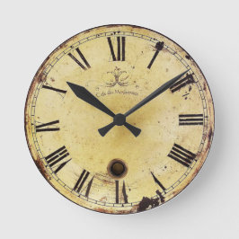 Vintage Shabby Chic-Wandklemme Runde Wanduhr