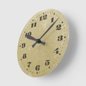 Vintage Shabby Clock Runde Wanduhr (Winkel)