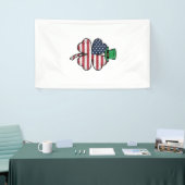 Vintage Shamrock-Flagge St. Patrick's Day Banner (Messeveranstaltung)