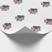 Vintage Shamrock-Flagge St. Patrick's Day Geschenkpapier (Ecke)