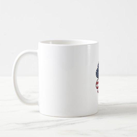 Vintage Shamrock-Flagge St. Patrick's Day Kaffeetasse (Links)