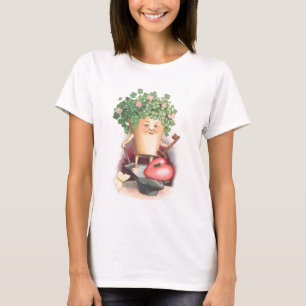 Vintage Shamrock Herz und Schlüssel St Patrick's D T-Shirt