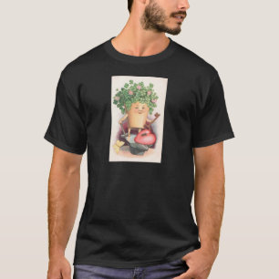 Vintage Shamrock Herz und Schlüssel St Patrick's D T-Shirt