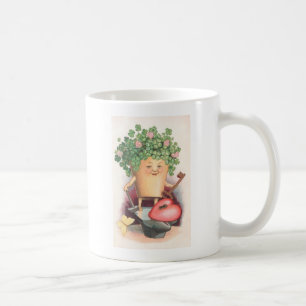 Vintage Shamrock Herz und Schlüssel St. Patrick's Kaffeetasse