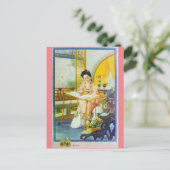 Vintage Shanghai China Retro Werbung Weaving Postkarte (Stehend Vorderseite)