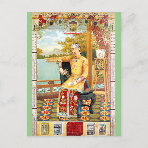 Vintage Shanghai-Werbeagentur Postkarte