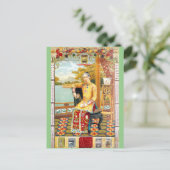 Vintage Shanghai-Werbeagentur Postkarte (Stehend Vorderseite)