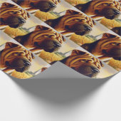 Vintage Shar-Pei-Malerei Geschenkpapier (Ecke)