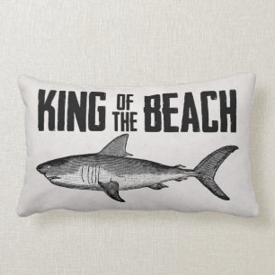 Vintage Shark Beach King Lendenkissen