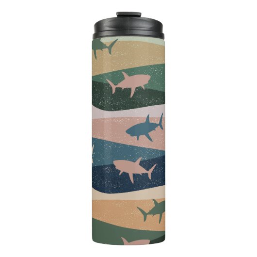 VINTAGE SHARK WAVE THERMOSBECHER (Vorderseite)