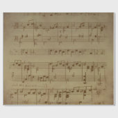 Vintage sheet music background geschenkpapier (Flach)