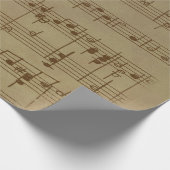 Vintage sheet music background geschenkpapier (Ecke)