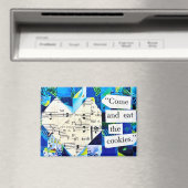 Vintage Sheet Music Heart Quilt Collage Art Magnet (In Situ (Geschirrspüler))