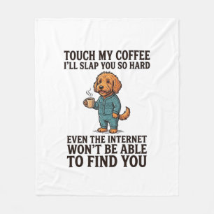 Vintage Sheltie Hund Ich liebe meinen Bruiser Retr Fleecedecke