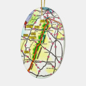 Vintage Shenandoah Park VA Postcard Ornament (Links)