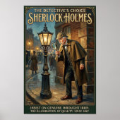 Vintage Sherlock Holmes Werbung Poster (Vorne)