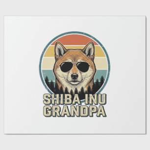 Vintage-Shiba-Inu-Opa-Hund-Shirt-Design_1 Geschenkpapier