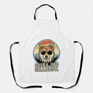 Vintage-Shiba-Inu-Opa-Hunde-Shirt-Design_1 Schürze
