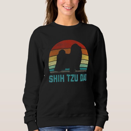 Vintage Shih Tzu Dad Dog Sweatshirt (Vorderseite)