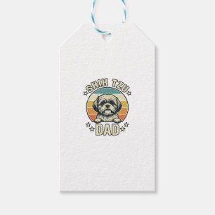 Vintage-Shih-Tzu-Vater-Hunde-Liebhaber-Shirt-Desig Geschenkanhänger