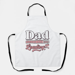 Vintage-Shirt D: Dad Loading 2025 Baby-Ankündigung Schürze