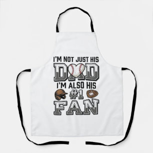 Vintage-Shirt-Design Baseball-Vater Nummer 1 Fan_1 Schürze