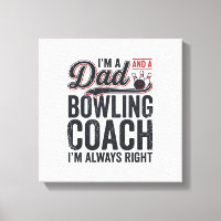 Vintage-Shirt-Design: Dad-Bowling-Coach hat immer