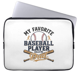 Vintage-Shirt-Design Lieblingsplayer Baseball-Vate Laptopschutzhülle