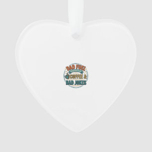 Vintage-Shirt-Design mit Papa-Treibstoff Kaffee un Ornament