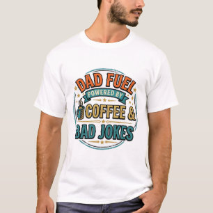 Vintage-Shirt-Design mit Papa-Treibstoff Kaffee un T-Shirt