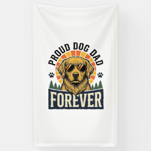 Vintage-Shirt 'Dog Dad' Golden Retriever Retro-Des Banner
