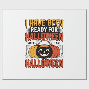 Vintage-Shirt mit Halloween-Süßigkeiten-Eimer-Desi Geschenkpapier