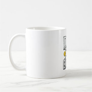 Vintage-Shirt Papa der Ballerinas Softball und Bas Kaffeetasse