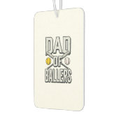 Vintage-Shirt Papa der Ballspieler Softball und Ba Autolufterfrischer (Links)