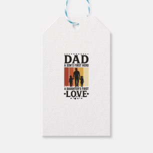 Vintage-Shirt Vater Sohn Erster Held Tochter Erste Geschenkanhänger