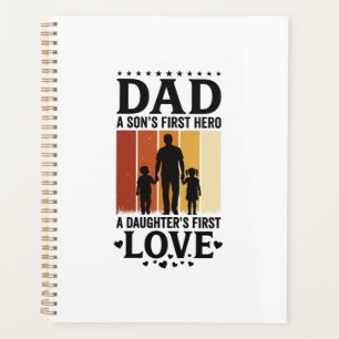Vintage-Shirt Vater Sohn Erster Held Tochter Erste Planer