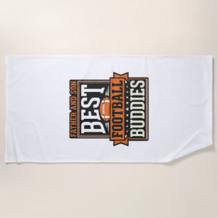 Vintage-Shirt Vater und Sohn Fußballfreunde Desi Strandtuch
