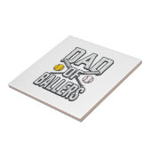 Vintage-Shirt: Vater von Ballers Softball und Base Fliese (Seite)