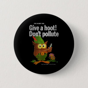 Vintage-Shirts von Sven & Angus Woodsy Owl Give Button