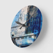 VINTAGE SHOWER BAT 3 RUNDE WANDUHR (Winkel)