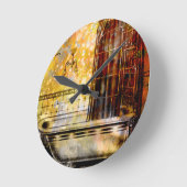 VINTAGE SHOWER BATH 2 RUNDE WANDUHR (Winkel)