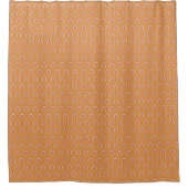 Vintage Shower Curtain Copper Terracotta Charm Duschvorhang (Vorderseite)
