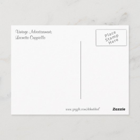 Vintage Showwerbung Postkarte (Rückseite)