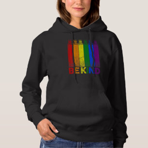 Vintage sibirische Husky-Regenbogenflagge Hoodie