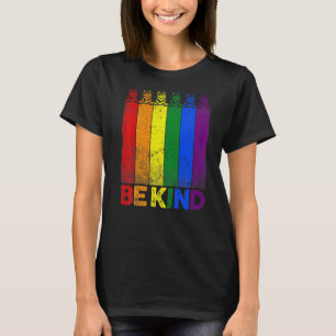 Vintage sibirische Husky-Regenbogenflagge T-Shirt