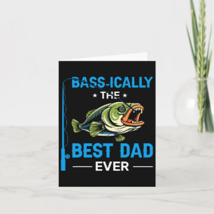 Vintage Sically Bester Vater Aller Zeiten Fischer  Karte