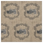 Vintage sich fortbewegende Leinwand Stoff (Muster)