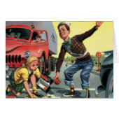 Vintage Sicherheitspatrouille (Vorderseite (Horizontal))