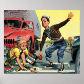 Vintage Sicherheitspatrouille Poster (Vorne)