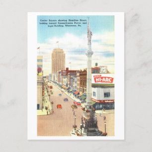 Vintage Sicht auf Allentown, Pennsylvania, Postkarte